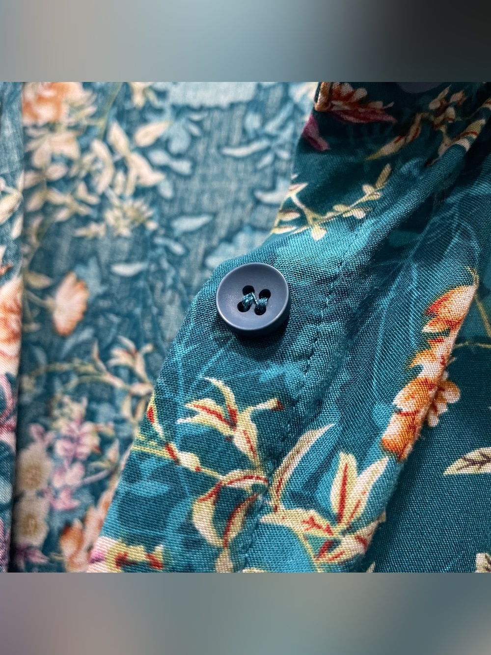 Lot 2 Natural Life Midi Dresses - Turquoise Mix & Orange Tropical Floral Boho L - Picture 16 of 16